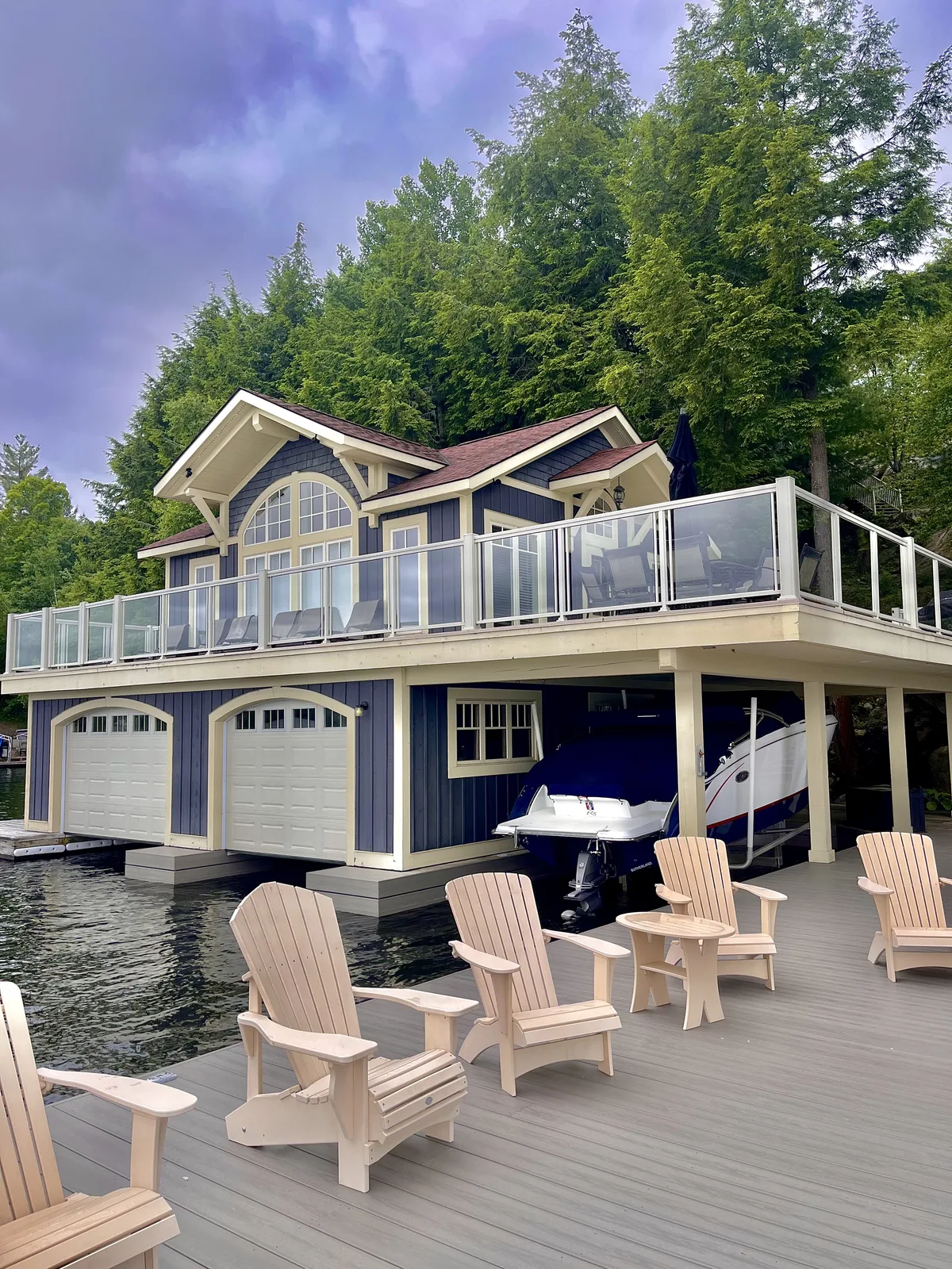 Lake Rosseau boathouse window cleaning