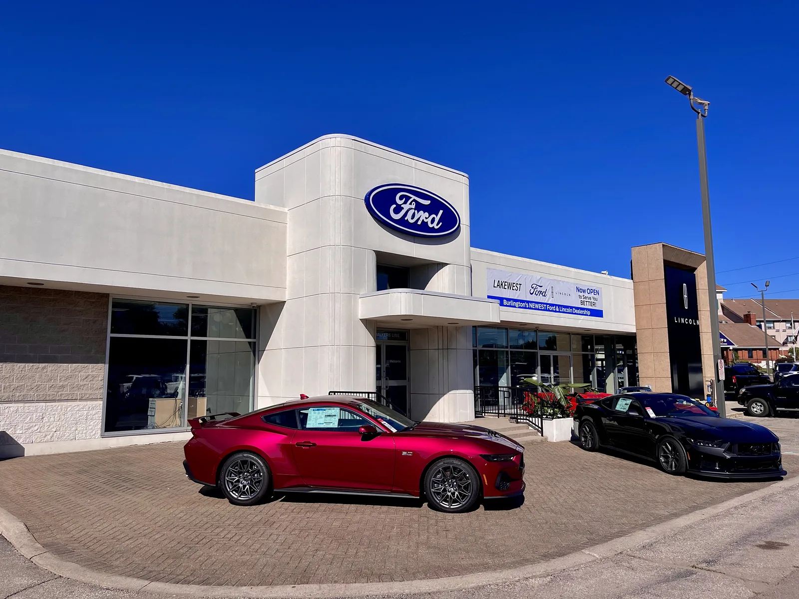 Commercial auto dealership window washing